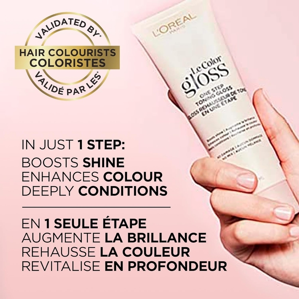 L'Oreal Paris Le Color One Step Hair Toning Gloss, Cool Blonde, 4 Ounce - Picture 4 of 7